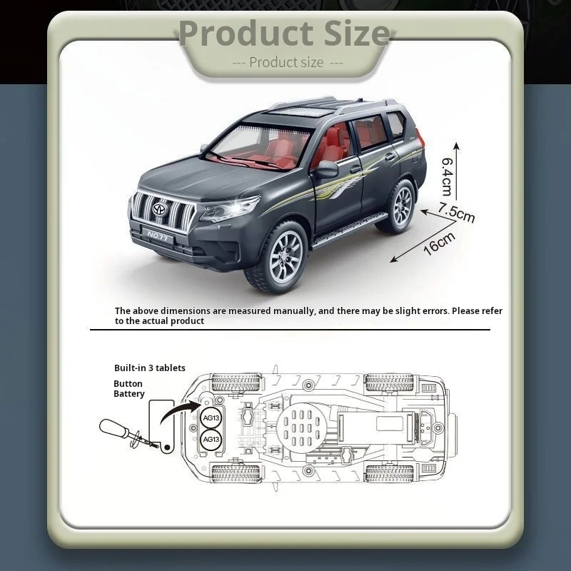 1:32 SUV Car Model Diecasts & Toy Off-road Vehicles Car Model High Simulation Collection Kids Gift