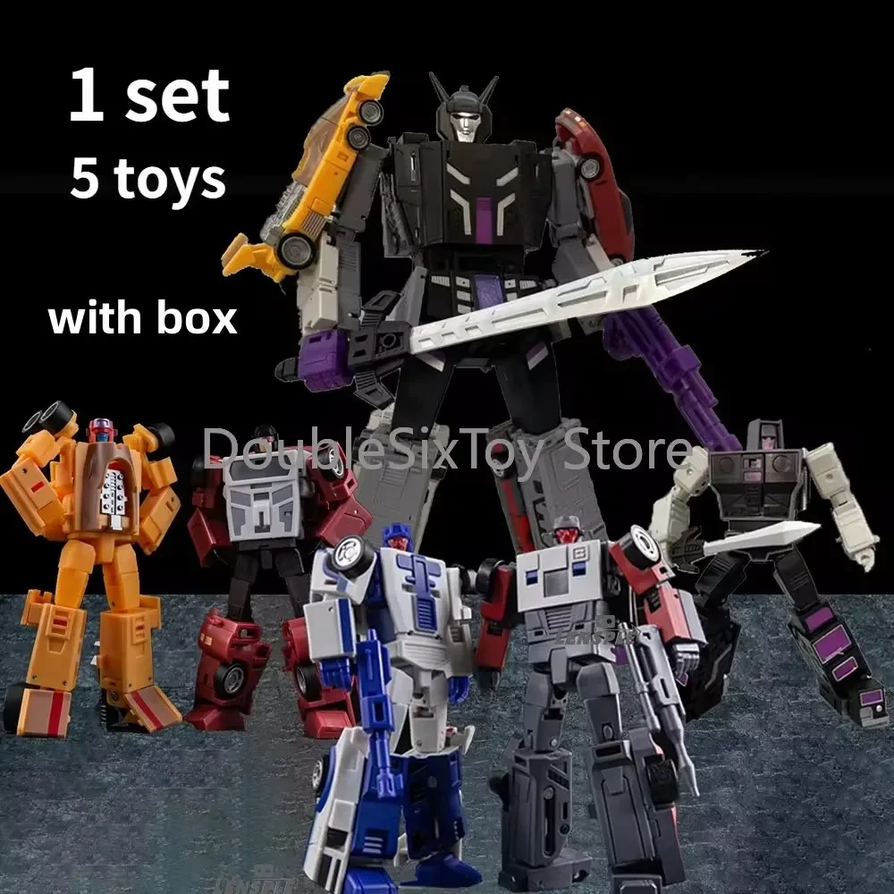 Transformation toys small scale 12cm 5in1 set MH STUNTICONS Menasor Motormaster DeadEnd Breakdown Wildrider Action Figure model