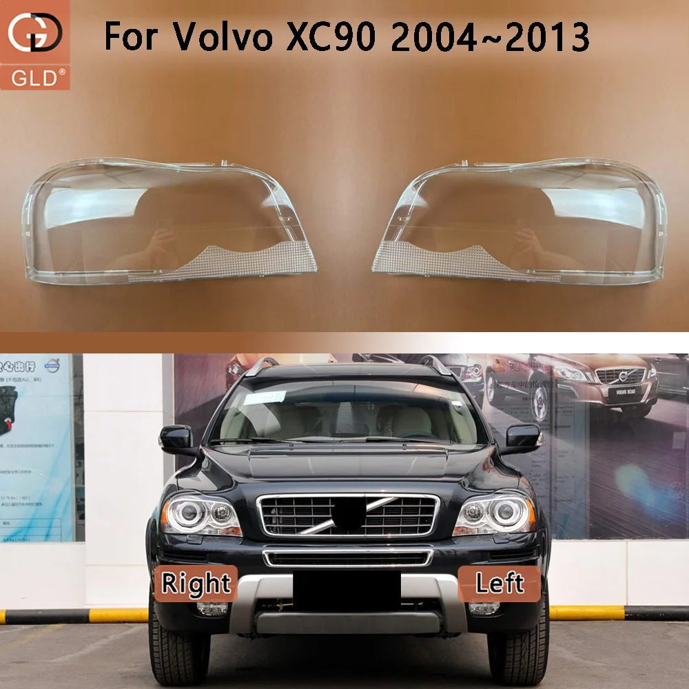

For Volvo XC90 2004-2013 Front Headlight Cover Transparent Lamp Shade Headlamp Lamp Shell Replace Original Lampshade Plexiglass