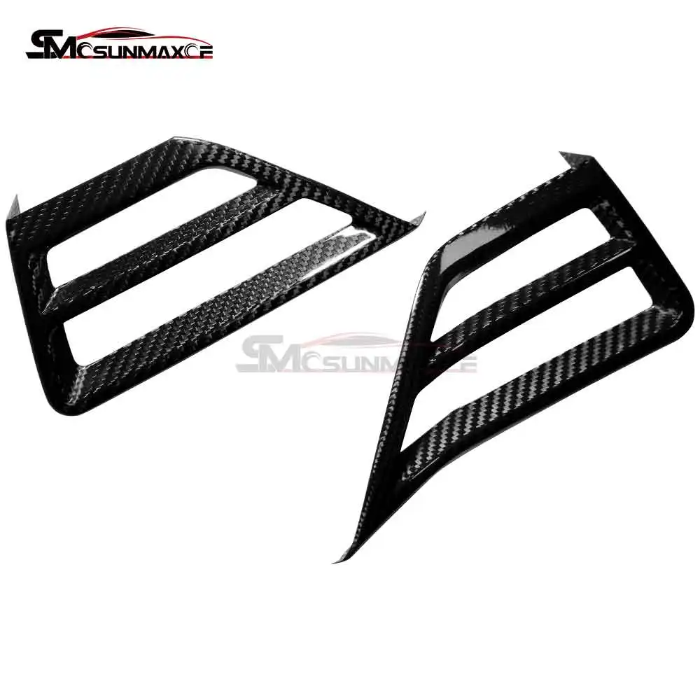 For BMW 2 3 4 Series 2025 G42 G20 G22 G23 G28 M2 G87 M3 G80 M4 G82 Real Carbon Fiber 2pcs Dashboard Air Vent Decoration Covers