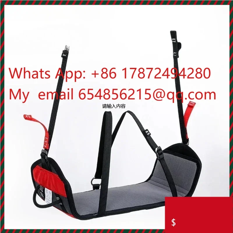 New aluminum and nylon suspension seat  with harness for work at height