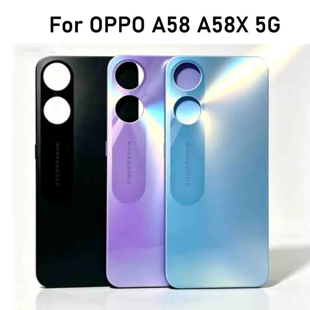 New Panel For OPPO A58 A58X 5G Back Glass Cover For OPPO A78 5G CPH2483 Battery Cover PHJ110 Back Housing Door
