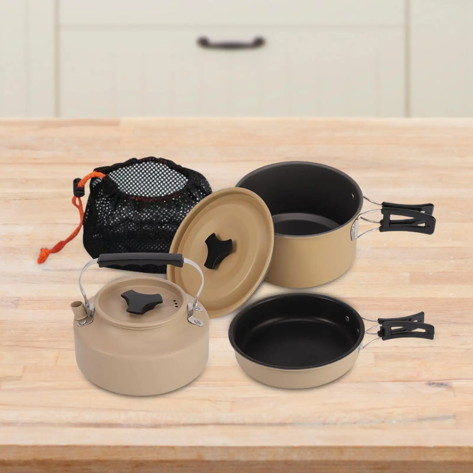 

Camping Cookware Set for 3-4 People Frying Pan for Picnic Fishing Camping