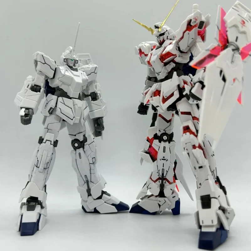 Eenhoorn HG 1/144 Vernietigingsmodus en Eenhoornmodus Mech Assemblagemodel Kit Actiefiguren Kinderen Speelgoed Decoratie Cadeau Collectible
