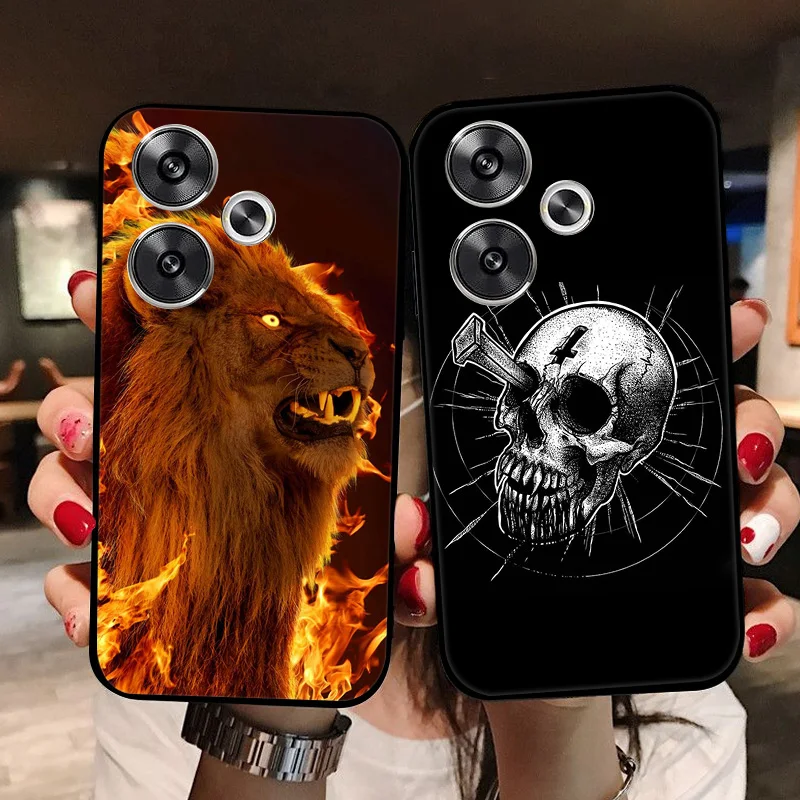 For Xiaomi Redmi 13 Case Soft Silicone Back Cases for Xiaomi Redmi 13 4G Phone Cover Redmi13 2024 4G Full Protection etui Funda
