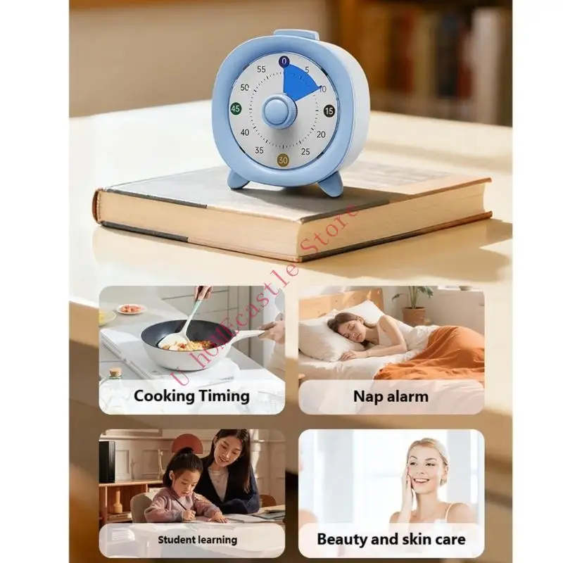 63HF Visual Timer Management Tool Countdown Kids Timer Clock For Child Learners Home, School Quiet Operation