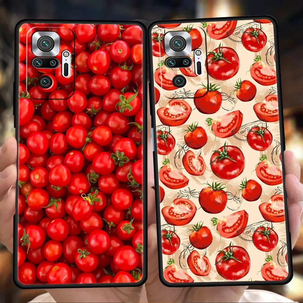 Fruits Tomatoes Pattern Phone Case for Xiaomi Redmi NOTE 12 Pro K40 Gaming K50 8A 9T 9A 9C Note 8 8T 9 9S 10 11 Pro Soft Shell