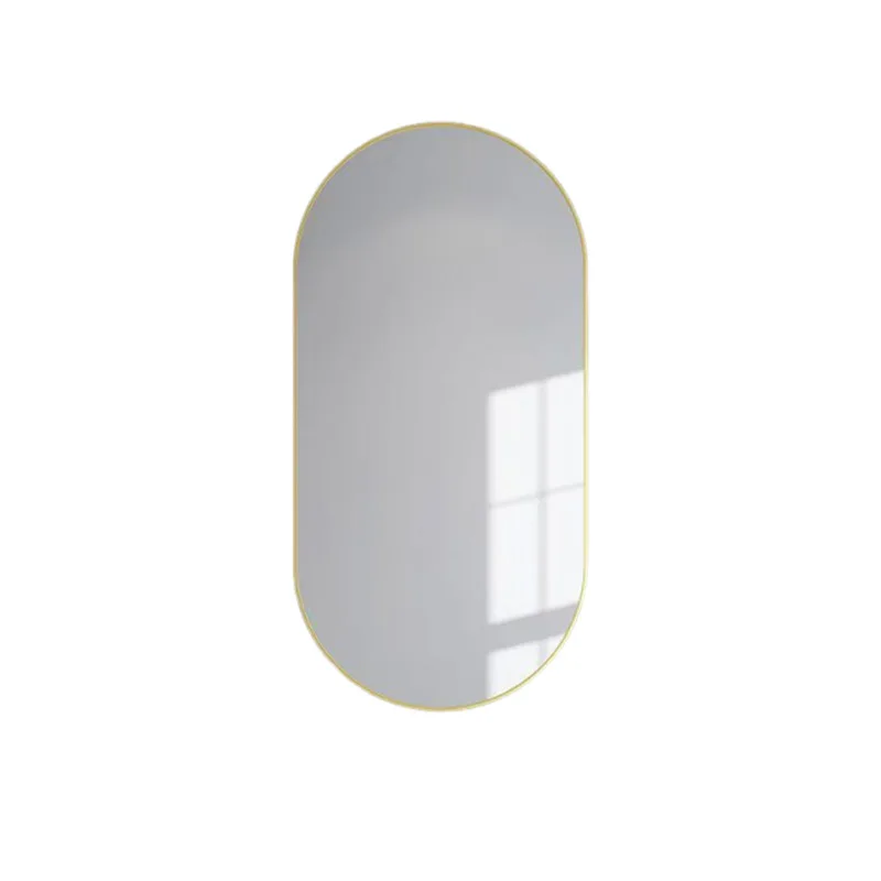 mirror wall-mounted washbasin aluminum alloy frame special-shaped oval