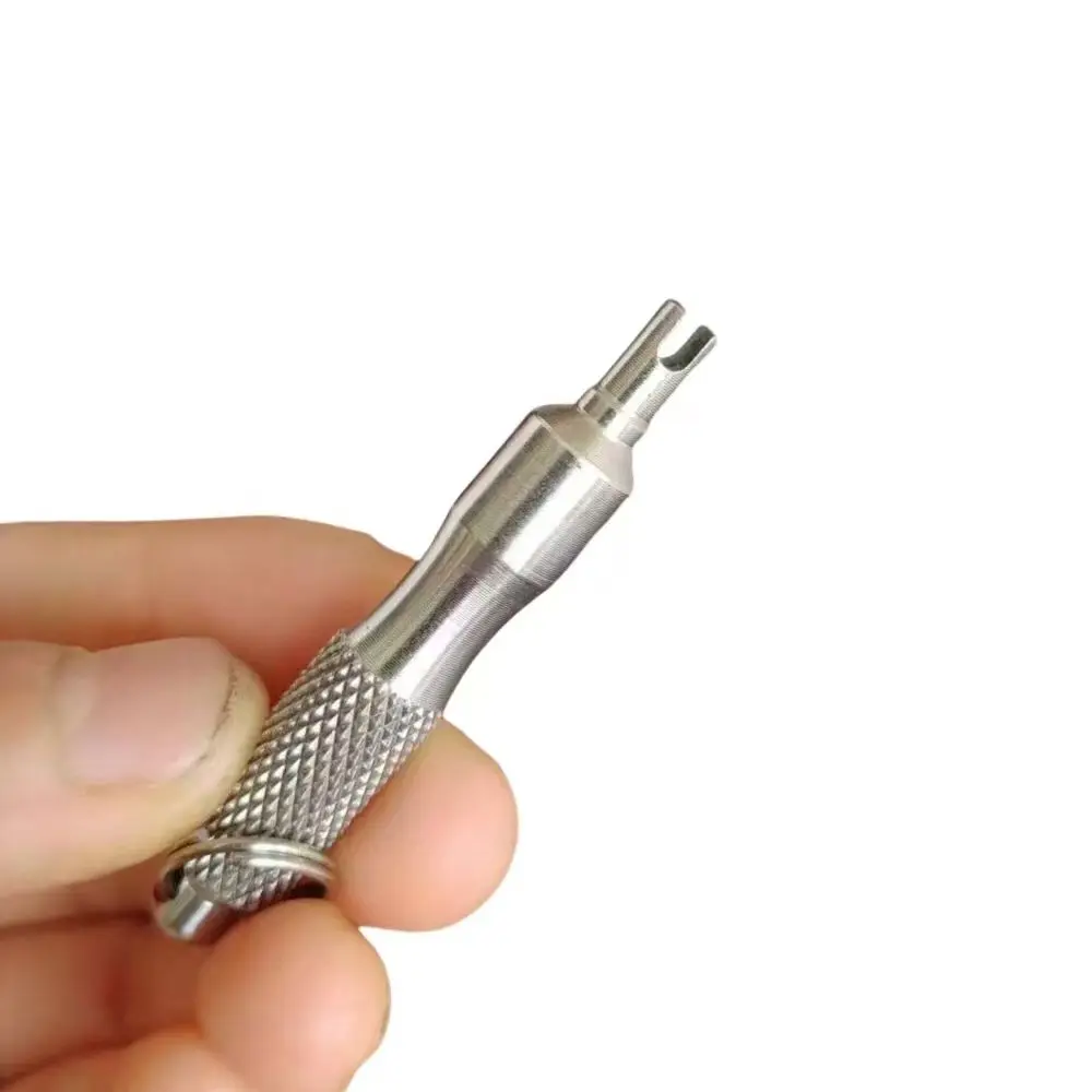 

Отвертка для ремонта шин из нержавеющей стали для автомобиля, мотоцикла, инструмент для удаления сердечника клапана шины, брелок для ключей