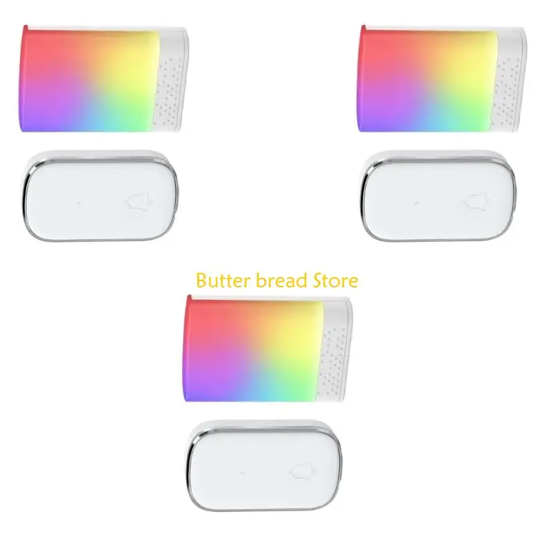 W89c беспроводной дверной звонок со светодиодной вспышкой и множественным рингтоном опция водонепроницаемость