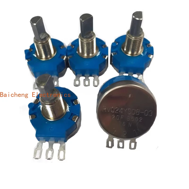 Potenciômetro para scooter elétrica, 2 peças RVQ24YS08-03 20f eixo b502 ângulo efetivo 45 °