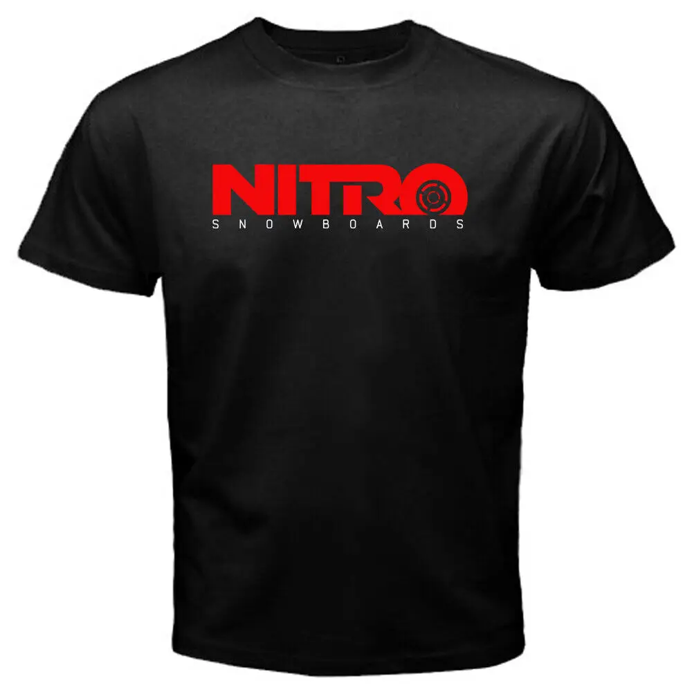 Nitro Snowboards Men's Black T Shirt Size S to 5XL