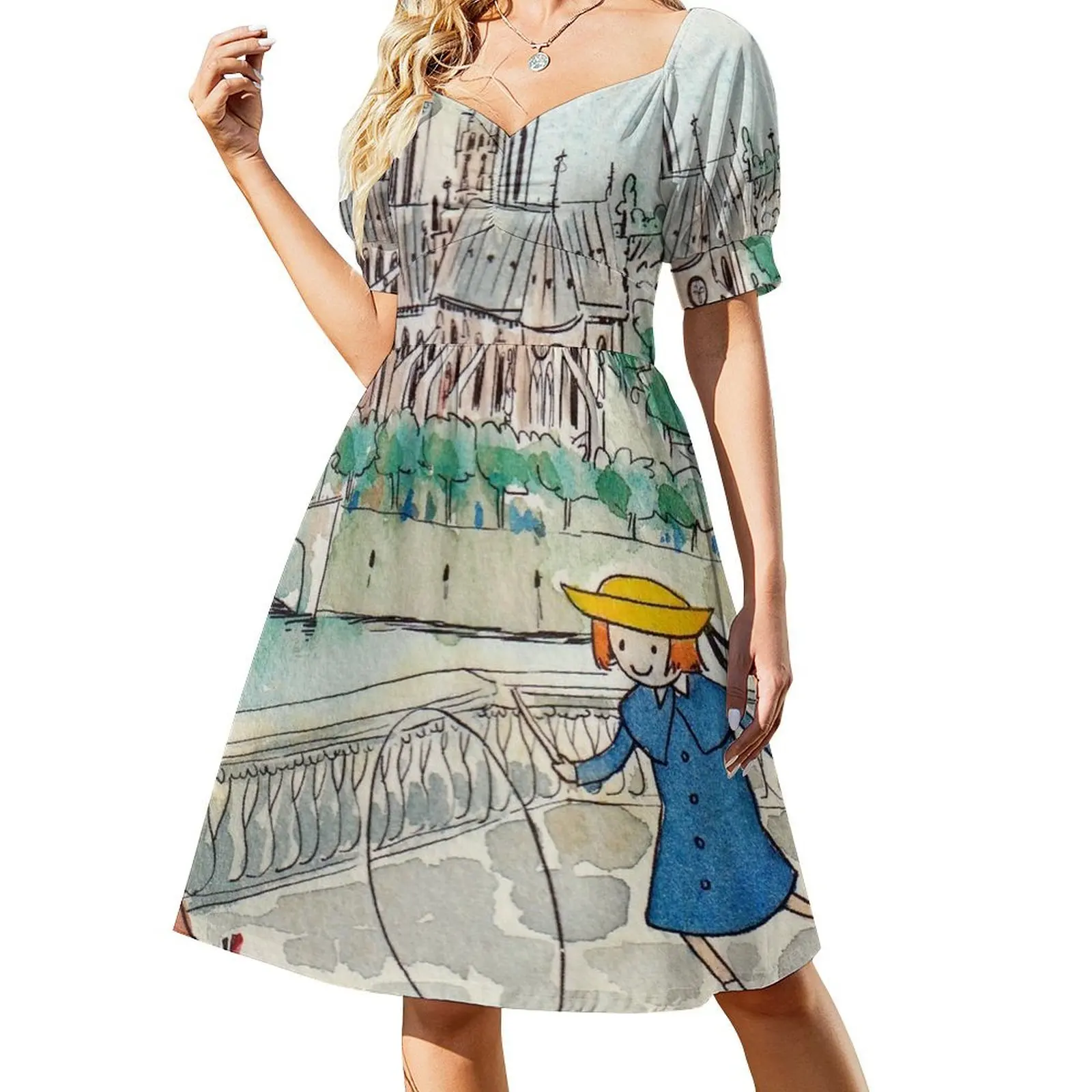

Madeline Paris Watercolor Short Sleeved Dress dresses for woman 2025 dress dresses Dress