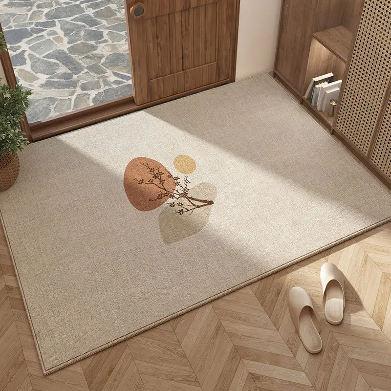 Vikama Crystal Velvet Simple Floor Mat, Entry Door Rug, Door Floor Mat, Anti-slip High-Grade Entry Hall Home Decoration Item