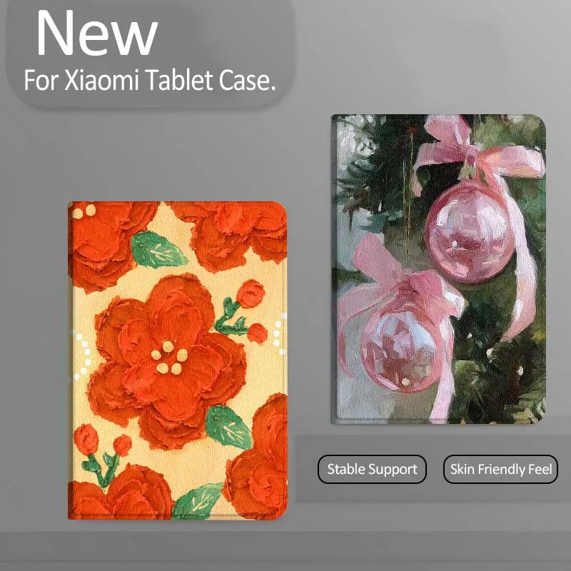 

Pink Bow Christmas Ornament Gift Tablet Case For Xiaomi Redmi Mini Pad SE K 2 4 5 6 7 8 2023 2025 11 8.8 11.2 10.1 Pro