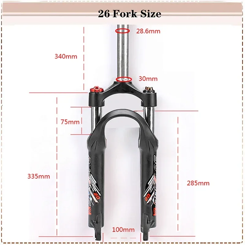 BUCKLOS E-Bike Fork 20 Inch Folding Bicycle Fork 9*100mm Aluminum Alloy MTB BMX Forks Quick Release Travel Trail Bike Forks