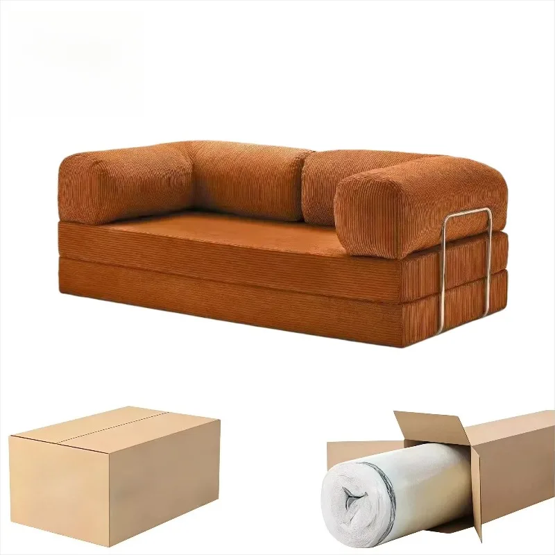 Foldable Fabric Sofa Bed Hidden Design Modern Compact Compression Sofa