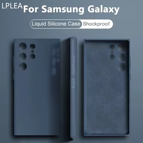 LPLEA Luxury Liquid Silicone Cases For Samsung Galaxy S22 S23 S20 S21 Ultra S10 Plus FE A54 A53 A52 A51 A33 A32 A71 Phone Cases