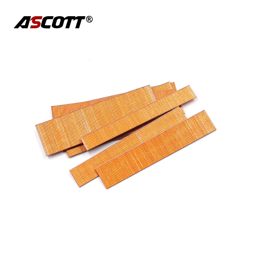 23Gauge 10000pcs 6-30mm Headless Copper Coating Mosquito Nail Brad Nails for Model P630 P625 Straight Stapler