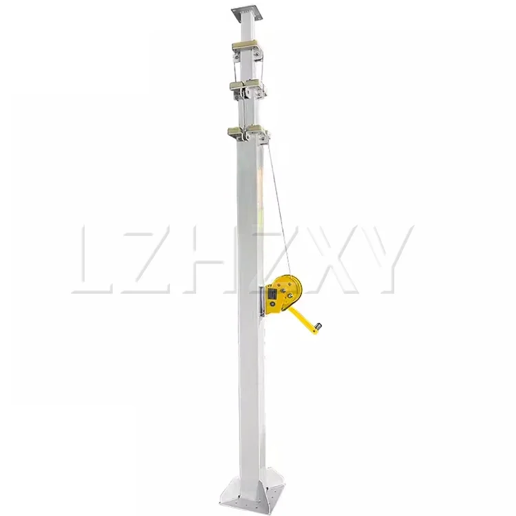 Manual Lift Pole (3M/4M/5M/6M) Manual Telescopic Mechanical Winch Large-Scale Fi