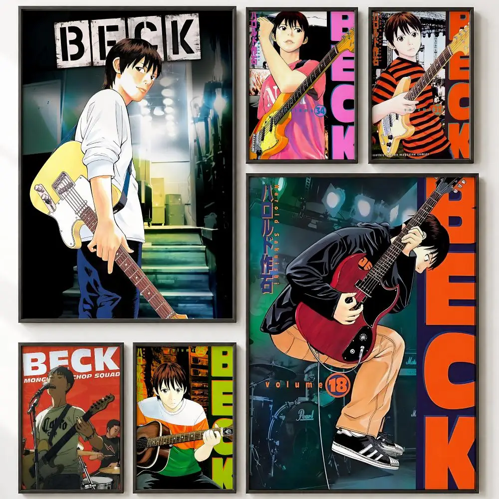 Anime Beck: Mongolian Chop Squad Poster HD poster wall art self-stick no-residue for home cafe office great gift