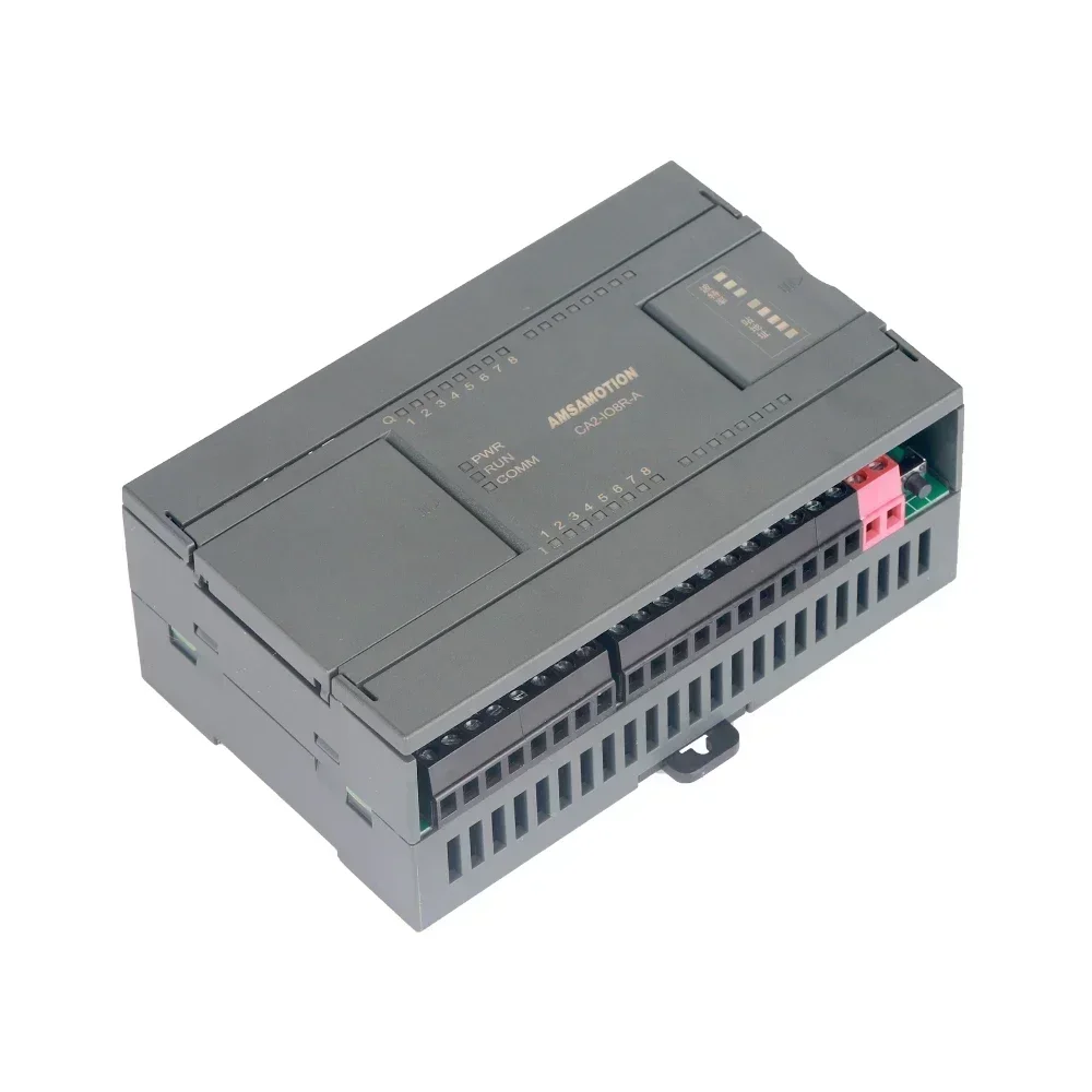 AMSAMOTION CANopen Bus Remote Distributed IO Module CA2A Industrial  Analog RS485 for Schneider Delta Xinje PLC I/O Controller