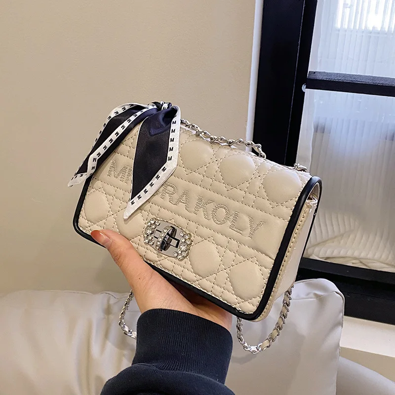 

​Designer Inspired 2025 Quilted Bag, Women's Korean Underarm Purse, Chic Chain Strap Crossbody Sling, Elegant​