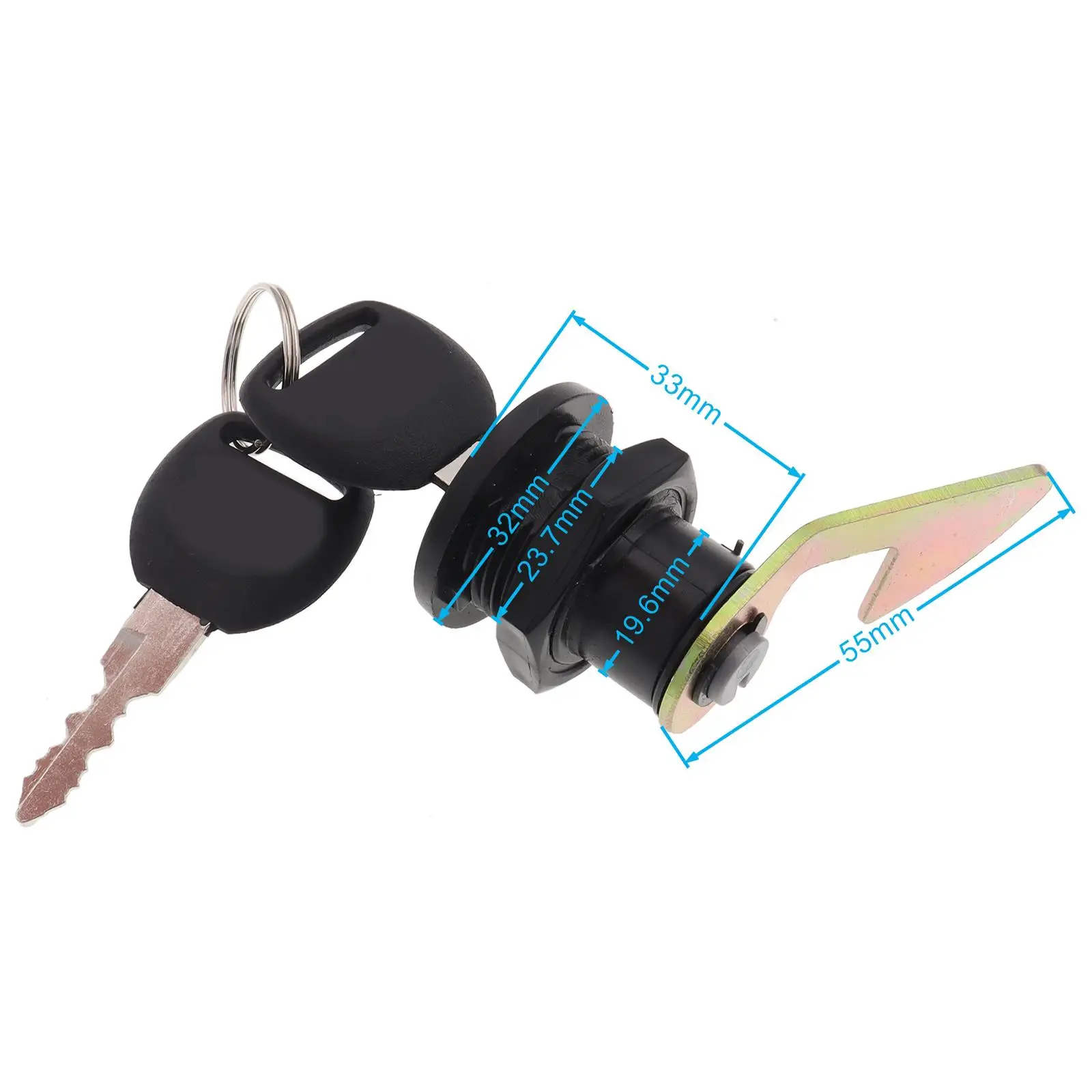 Metal Tailgate Switches Short Hook Rear Tail Key Reliable ABS Replacement for Motorcycle Drift ATV Truck Controls