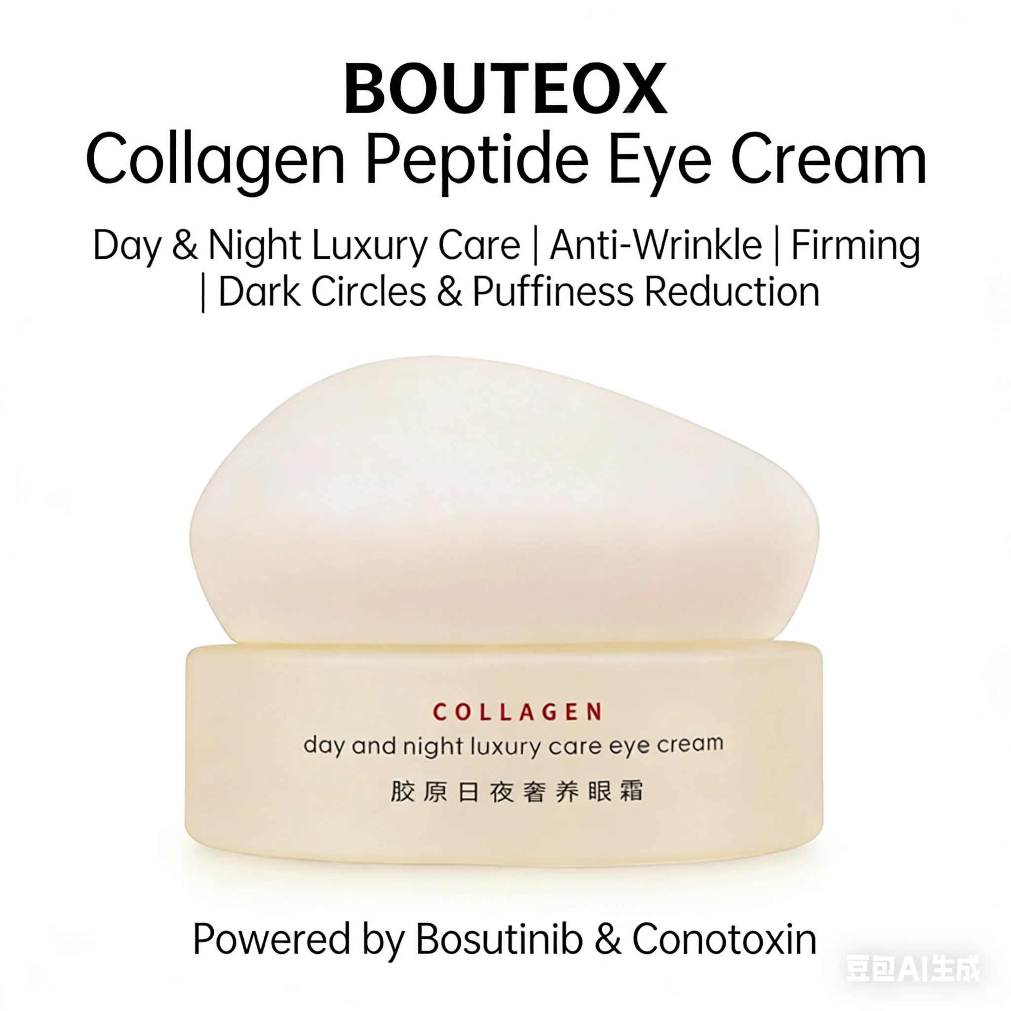Pro-Xylane Firming Anti-Wrinkle Eye Cream, Conopeptide Collagen Eye Cream, Reduces Fine Lines Dark Circles Under Eye Bags, Moist