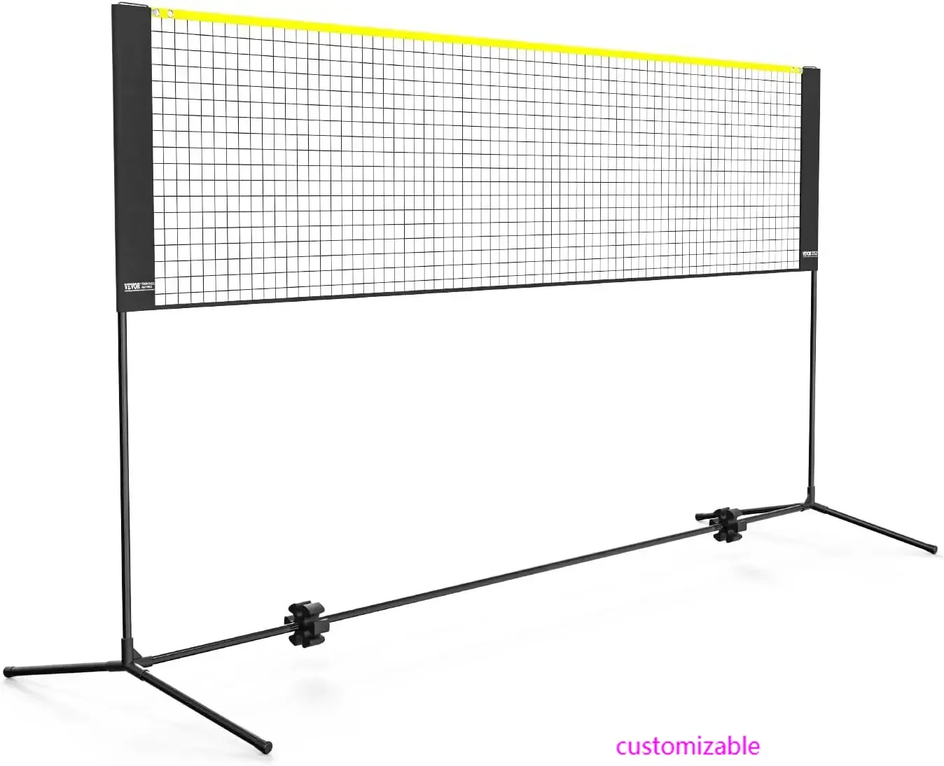

Badminton Net, Height Adjustable Volleyball Net, 10ft Wide Foldable Pickleball Net, Portable Easy Setup Tennis Net Set with