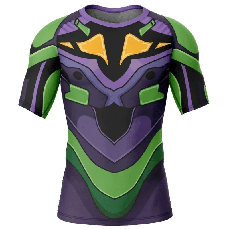 New Century Evangelion Initial Machine Tight Clothes Quick Drying T-shirt Fitness Training Sportswear Men and Women's New Style