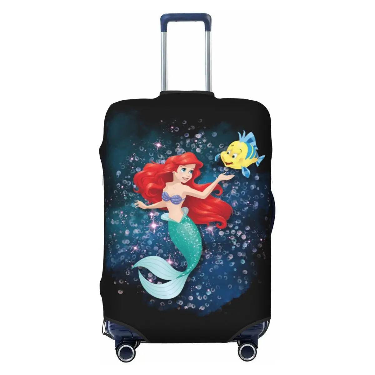 

Custom The Little Mermaid Luggage Cover Elastic Travel Suitcase Protective Covers Suit For 18-32 inch