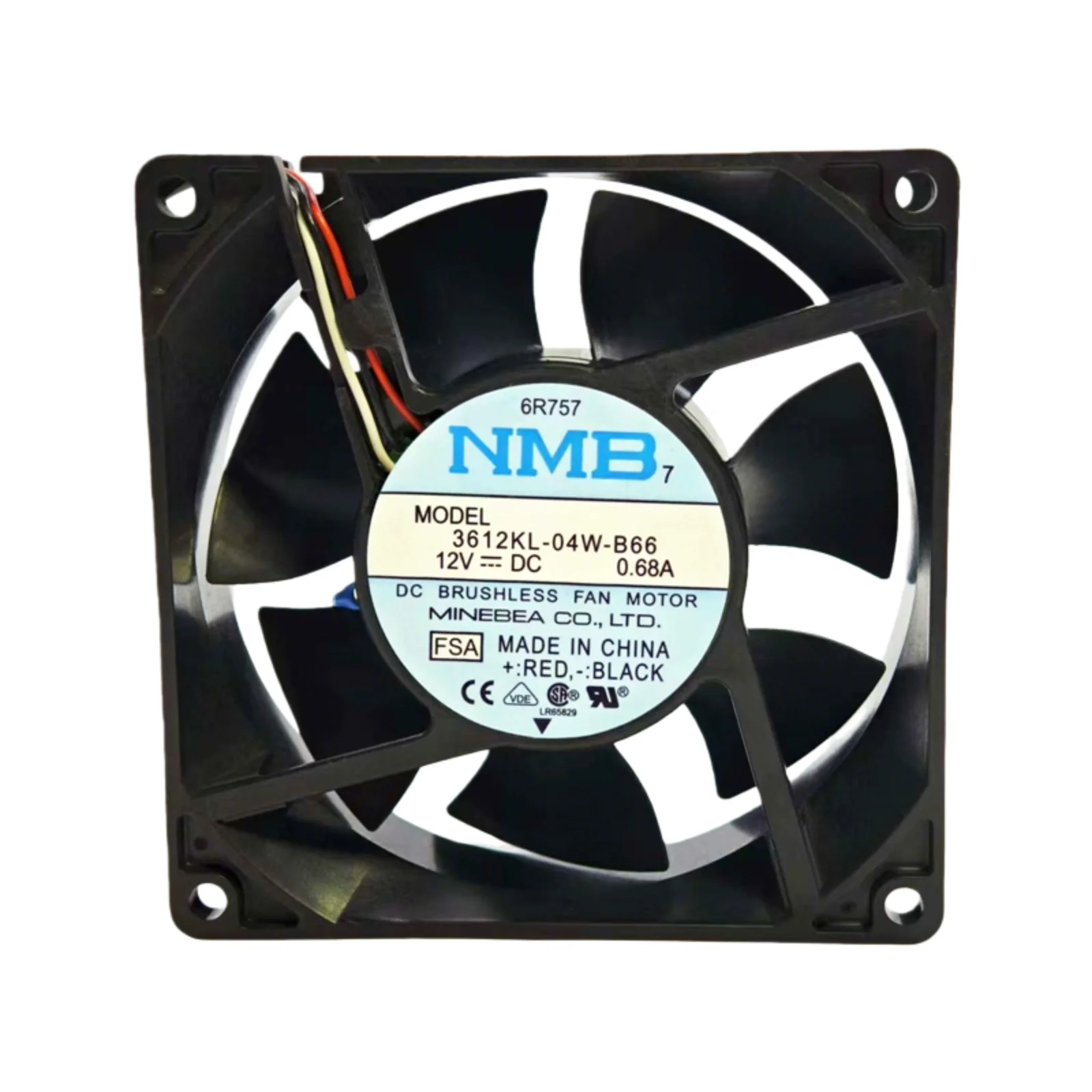for NMB 3612KL-04W-B66 9032 Fan 92x92x32mm DC12V  Thermal Resistor, Auto-Speed 3800RPM 69.9CFM, Dual Ball Bearing Cooling Fan