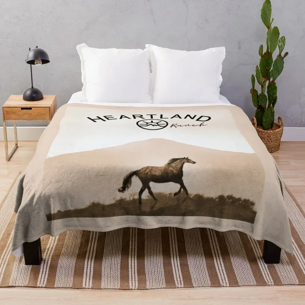 

Heartland Ranch , Heartland Horse Throw Blanket Cute Decorative Sofa Blankets