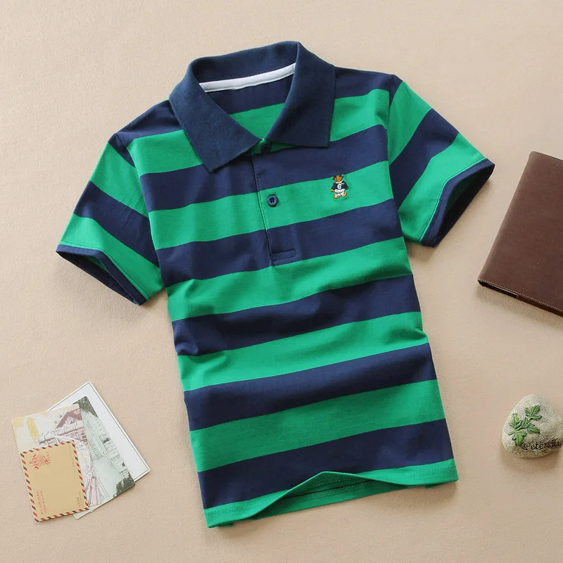 Summer Children Short Sleeve T-Shirts Clothes for Boys Comfortable POLO Shirts Tops Teen T Shirts 2-14Year