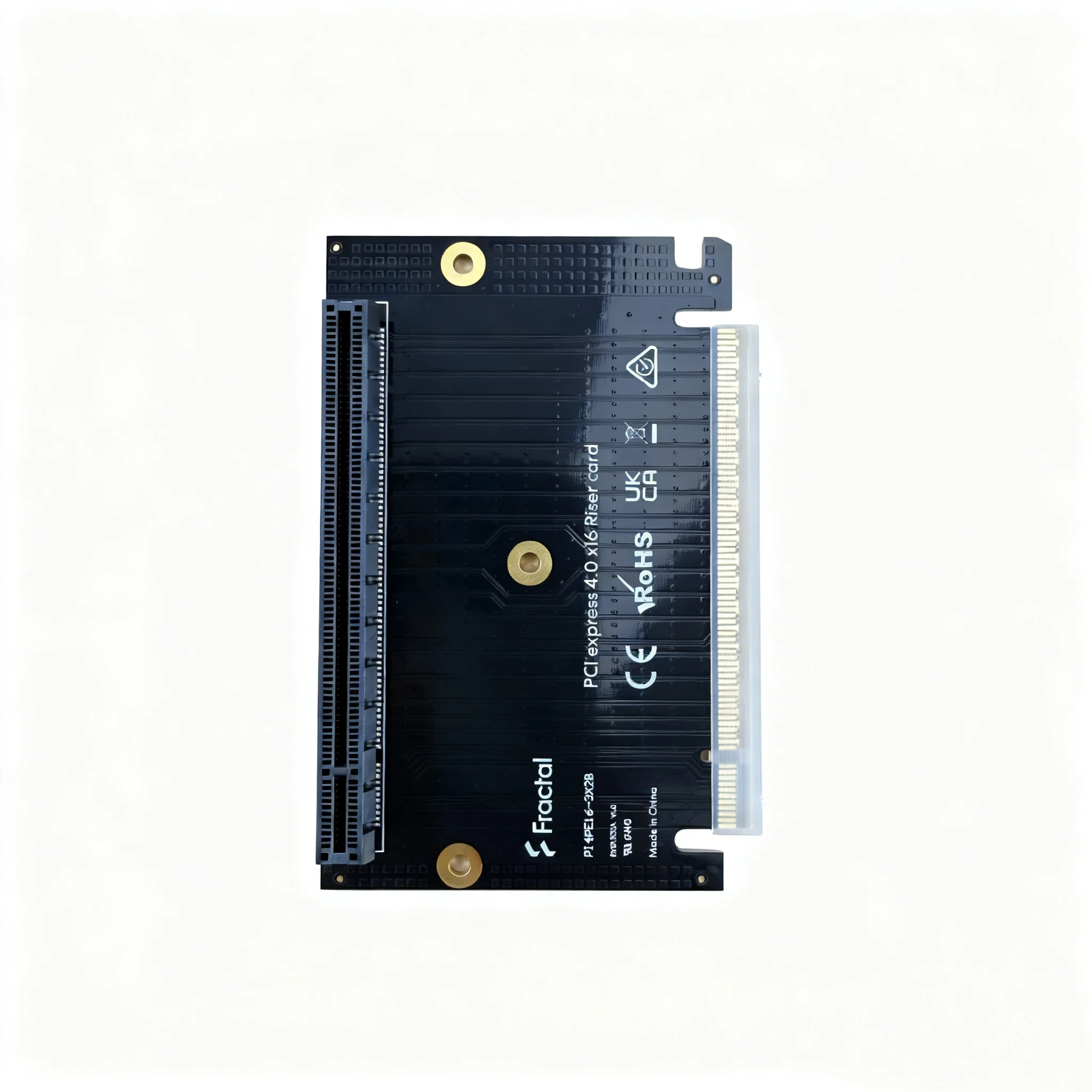 PCI Express 4.0 x16 Riser Card Fractal P14PE16-3X2B for PC Expansion 90-Degree Card