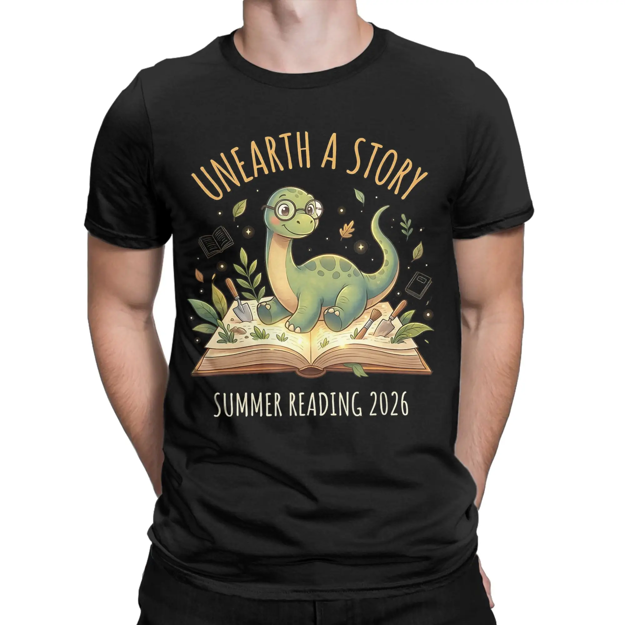 Cool Unearth A Story Summer Reading 2026 T-Shirts Men Crewneck 100% Cotton T Shirt  Short Sleeve Tees 4XL 5XL 6XL Tops