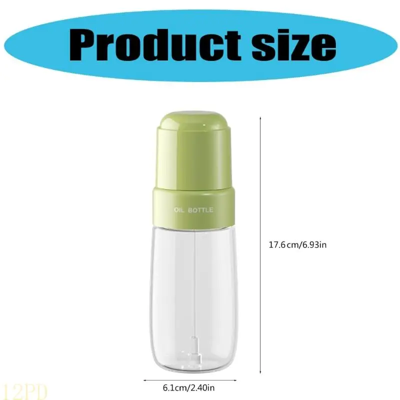 12PD Refillable Oil Sprays Bottle Leakproof Glass Construction Heat Resistant Oil Atomizer For Air Fryers Baking And Barbecue
