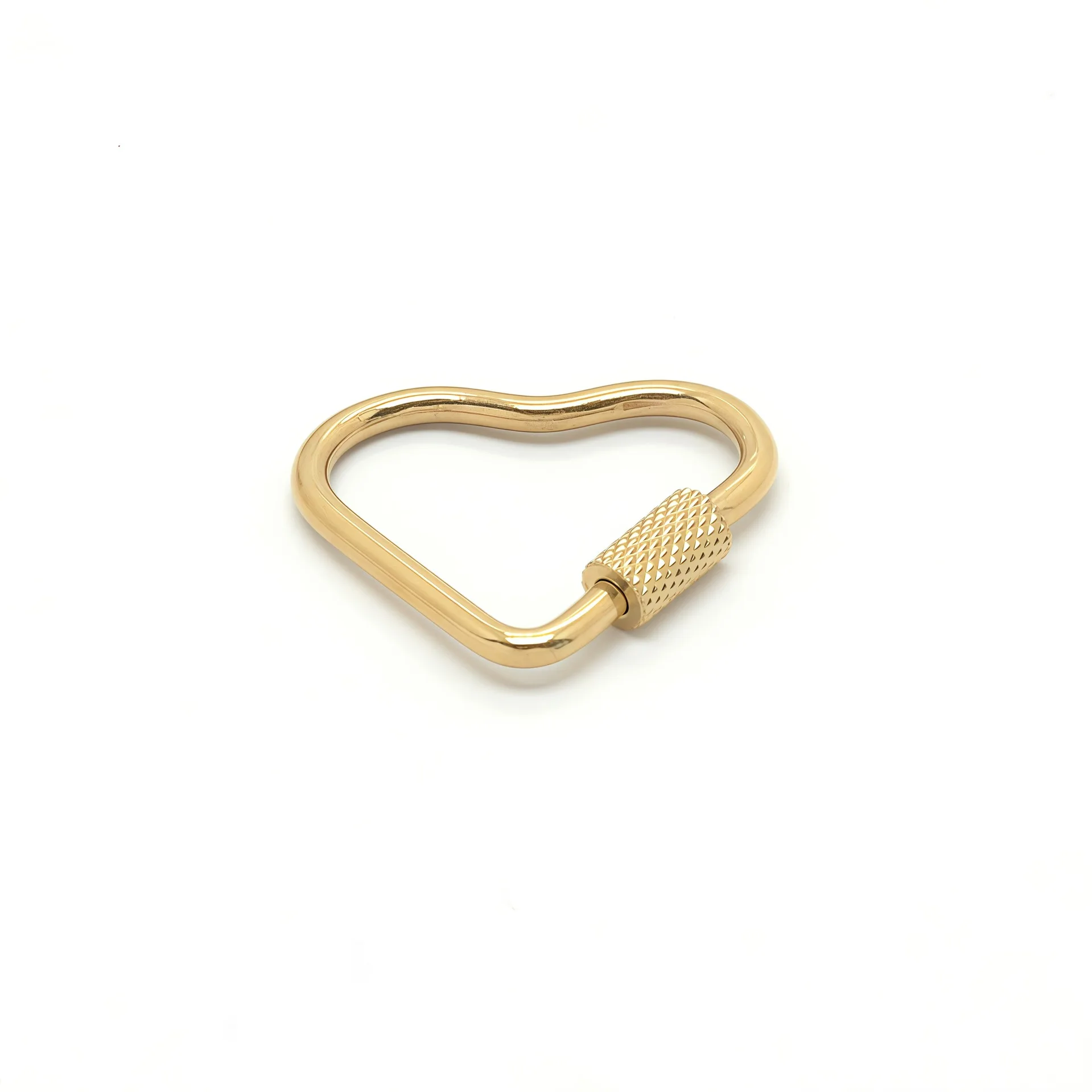 keychain clasp heart Screw Carabiner Lock Connector Fastener Clip For DIY Necklaces Keychain Jewelry Making Supplies