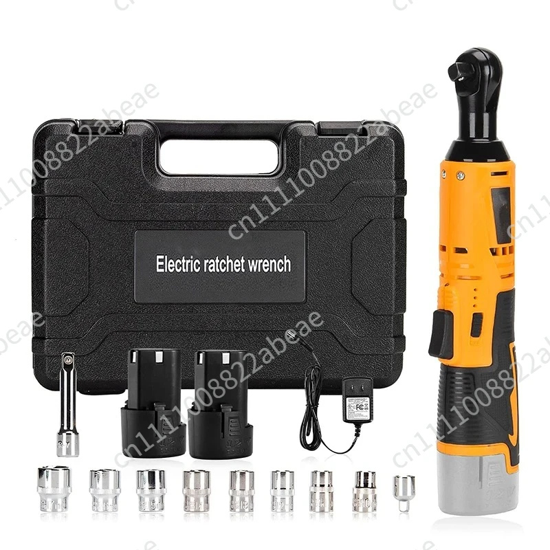 Rechargeable12V Electric Wrench Electric Ratchet Set Angle Drill Screwdriver To Remove Screw Nut Automobile Maintenance Tools