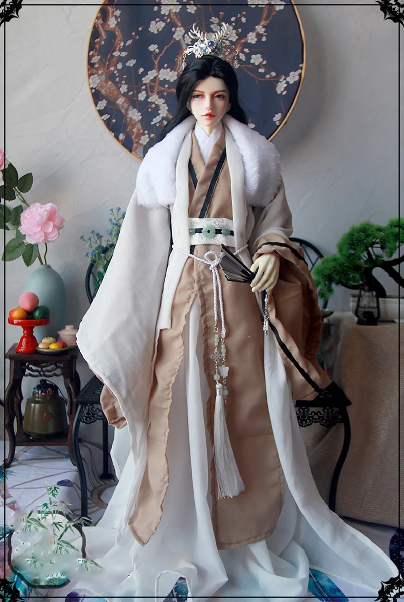 Ropa BJD a escala 1/3, disfraz antiguo, trajes de samurái Hanfu para BJD/SD Longhun73 SSDF, muñeca tío fuerte C1878