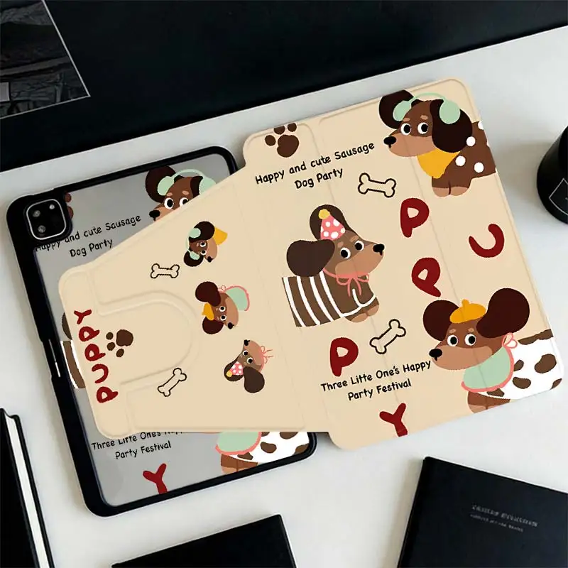 360°Rotatable Tri-Fold Stand Cover For IPad Mini6 8.3 Pro 10.5 Pro11 iPad 10.2 7/8/9 4/5 10.9 10th iPad A16 2025 11 Air11/13