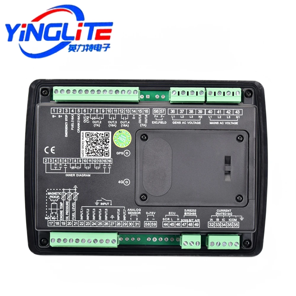 Imagem -02 - Amf Diesel Gerador Conjunto Controller Lcd Auto Start Controller Genconjunto Parts Painel Inteligente Eletrônico Lxc6110n Lxc6120n