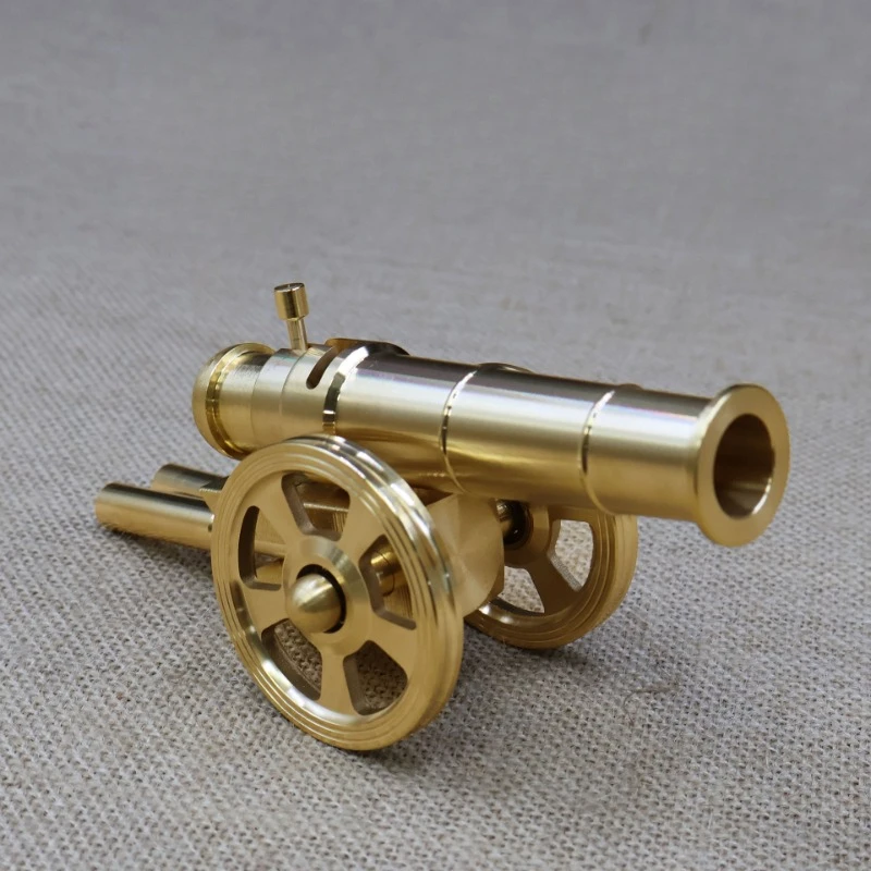 Brass Cannon Bronze Cannon Decoration Model Manual Simulation Mini Steel Cannon Ancient Family Entrance Decoration