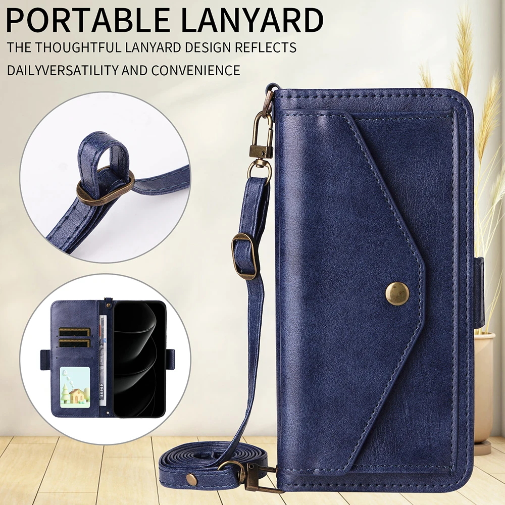 ل Oukitel C65 برو 2025 حافظة فاخرة Crossbody محفظة جلدية المغناطيس كوكه ل Oukitel C61 C60 C59 C1 برو C65 C 65 1 غطاء الوجه