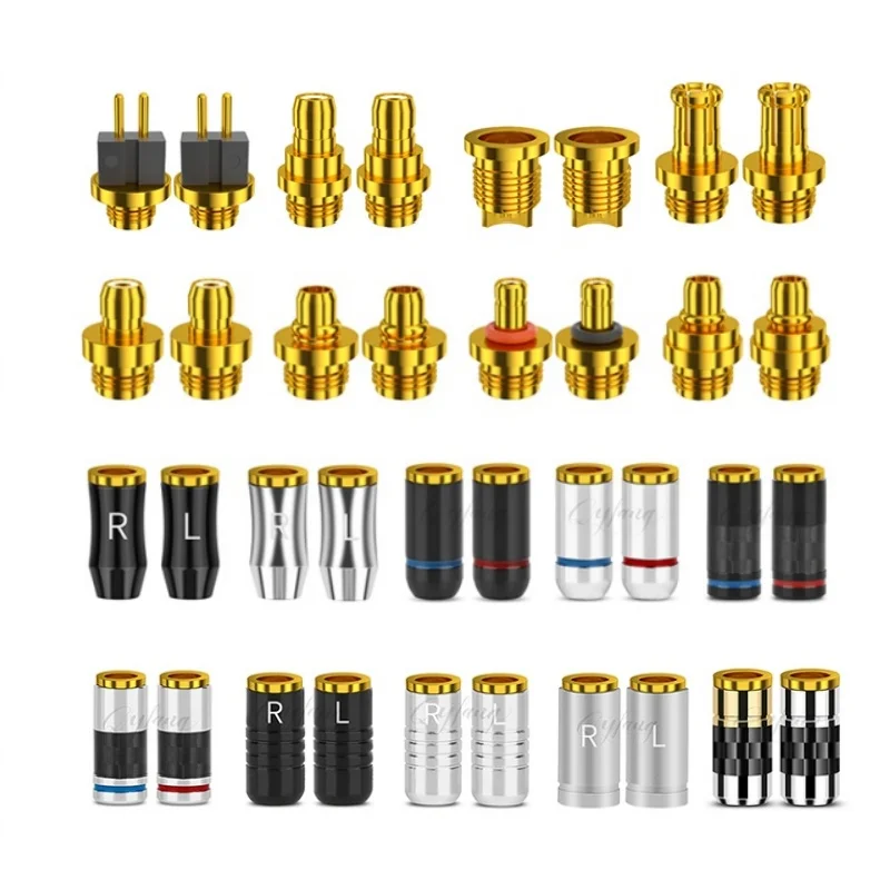 Conector hembra de auriculares reemplazable para 0,78mm MMCX PE ie300 T2 A2DC ie400 pines de auriculares multifuncionales convertir adaptador de enchufe