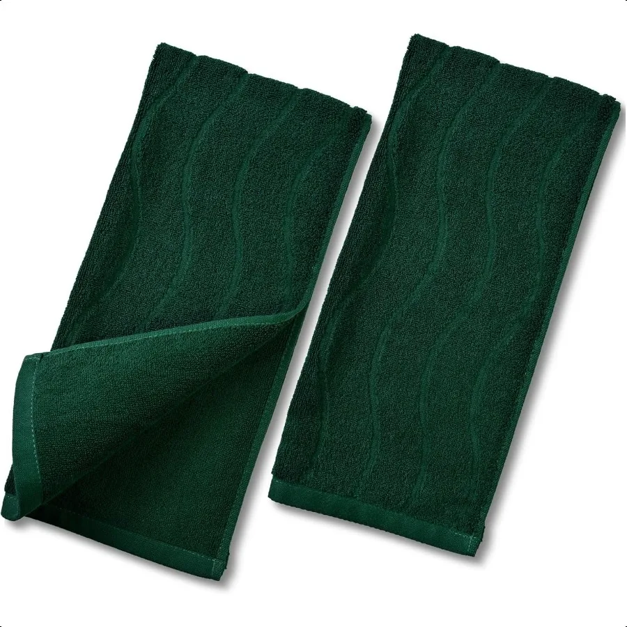 

Wavy Striped Hand Towels Set Jacquard Towels
