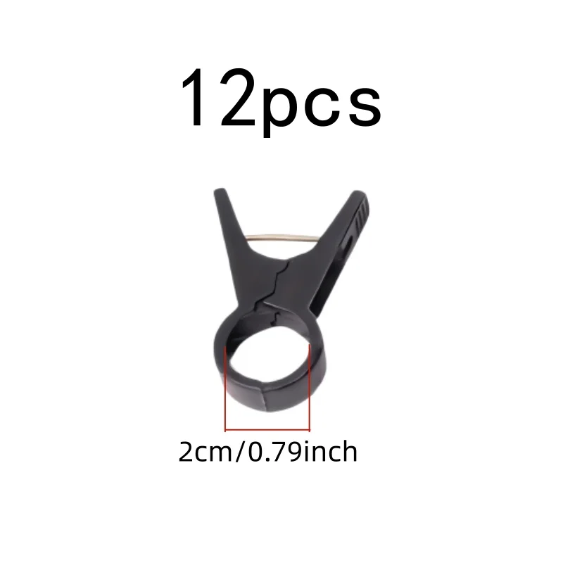 12 pcs 2cm Garden Tomato Clips, Easy Clip On Stems and Durable Plastic Material, ideal for Outdoor Vine Training
