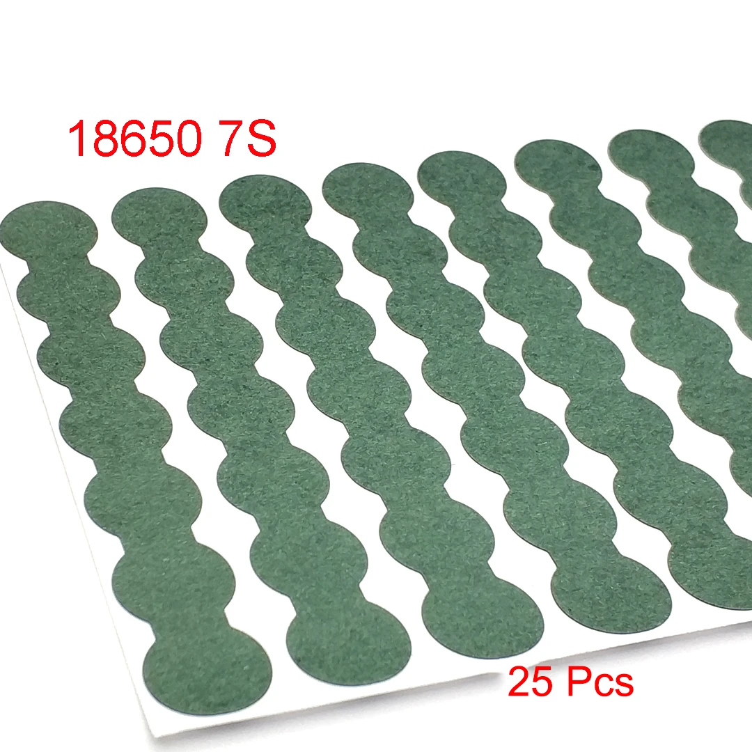 25/100 Stuks 18650 21700 Li-Ion Batterij Isolatie Pakking Gerst Papier Batterij Mobiele Holle Isolerende Elektrode Geïsoleerde Pads