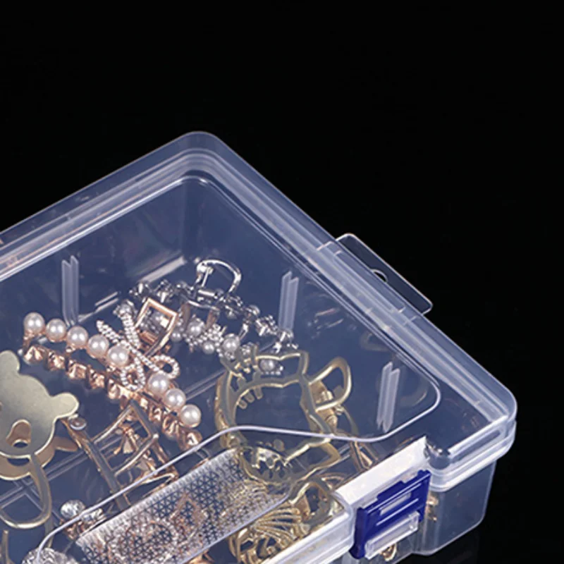 Hot Sale Transparent Plastic Storage Box For Small Component Jewelry Tool Box Bead Pills Organizer Nail Art Tip Case Container